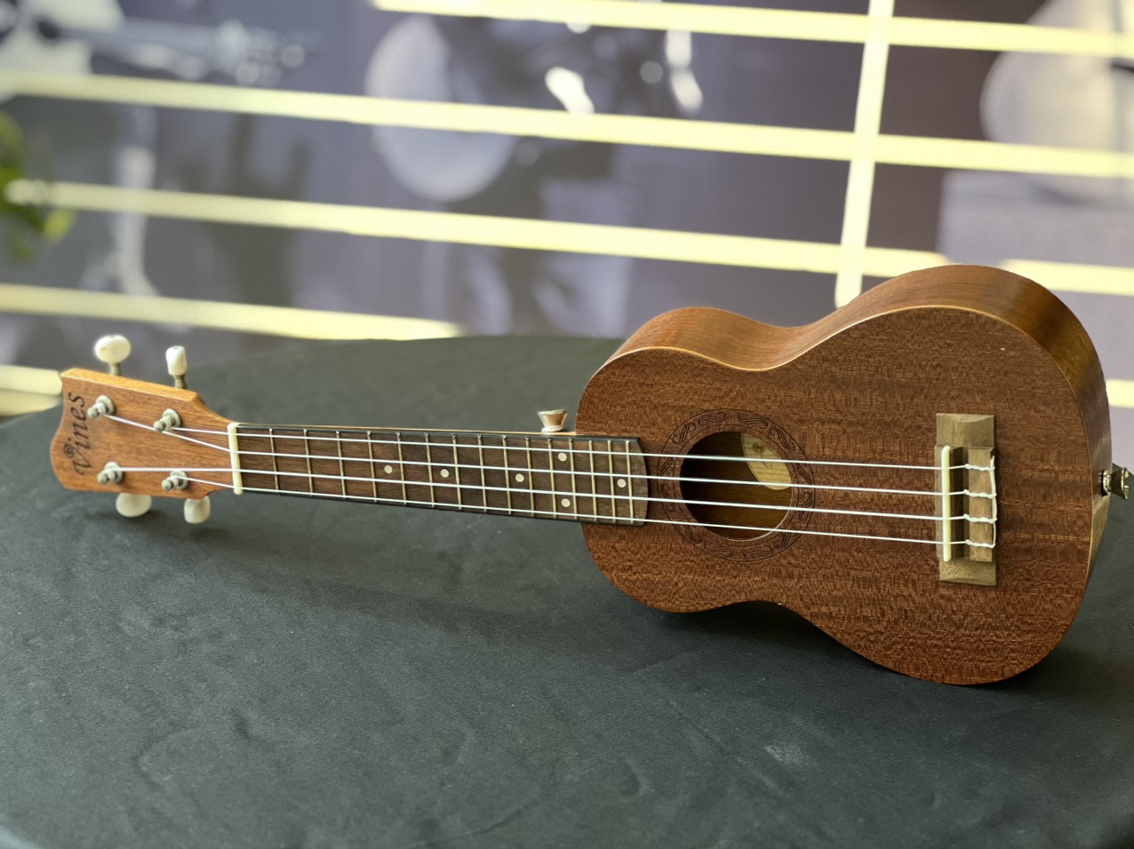 Đàn ukulele soprano Vines UK21-30-Hàng nhập khẩu - Âm vang, Gỗ tốt, Bảo hành 1 năm